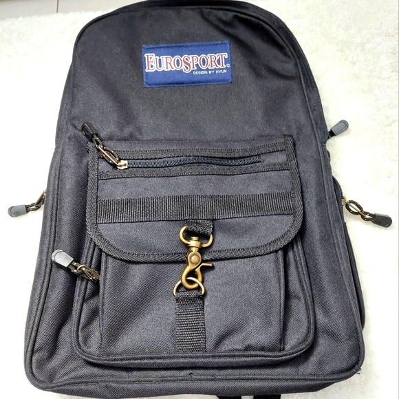 Eurosport Bags Eurosport Backpack Black Canvas Poshmark